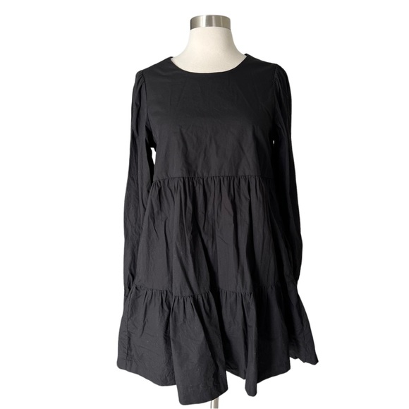 Paneros Oliva Black sling Sleeve Mini Dress S - Picture 3 of 7